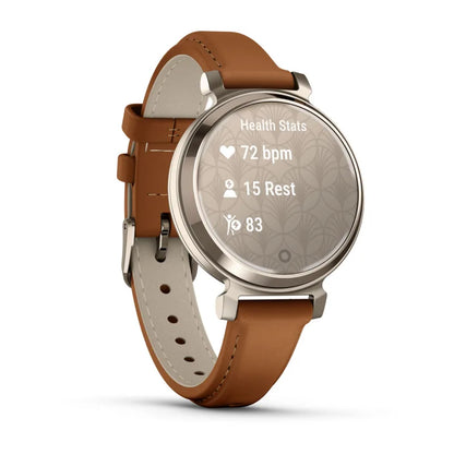 Garmin Lily 2 Classic Cream Gold with Tan Leather Band (010-02839-02)