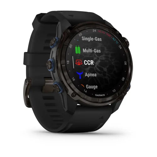 Garmin Descent Mk3i, 51 mm Carbon Gray DLC Titanium with Black Silicone Band (010-02752-10)