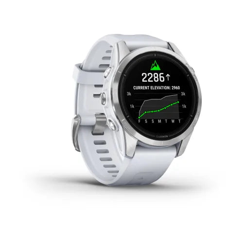 Garmin Epix Pro (Gen 2), 42 mm Standard Edition Silver with Whitestone Band (010-02802-00)