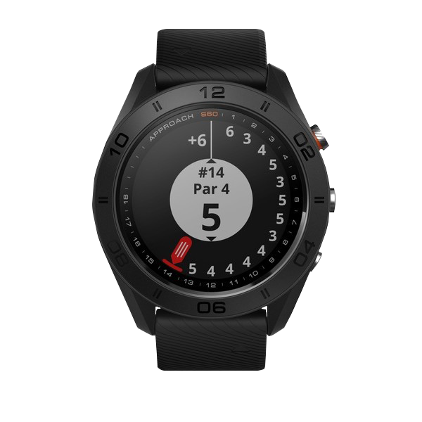 Garmin Approach S60, Noir, Montre GPS connectée de golf et télémètre (reconditionné certifié Garmin)