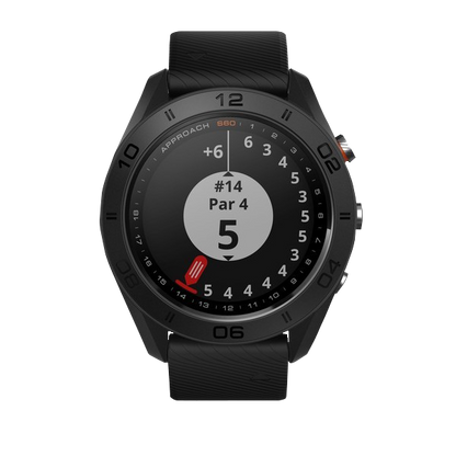 Garmin Approach S60, Noir, Montre GPS connectée de golf et télémètre (reconditionné certifié Garmin)