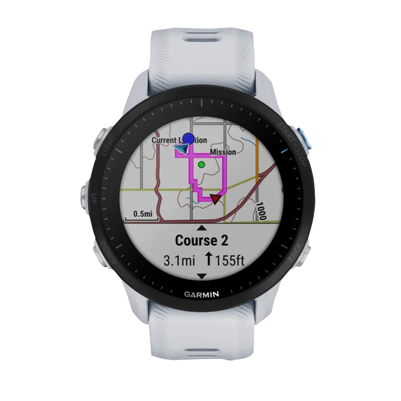 Garmin Forerunner 955, Whitestone (Garmin Certified Refurbished)