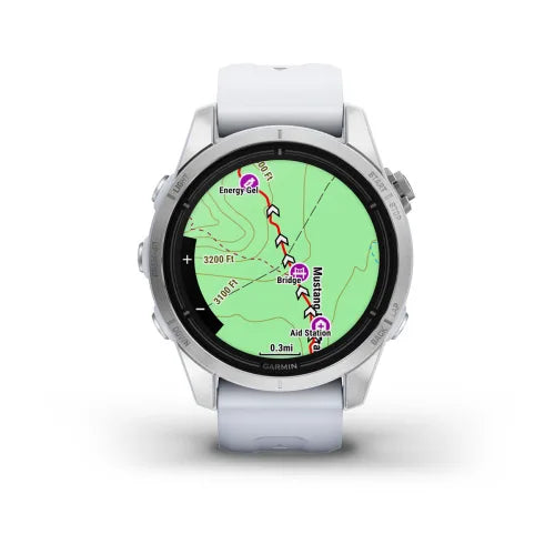 Garmin Epix Pro (Gen 2), 42 mm Standard Edition Silver with Whitestone Band (010-02802-00)