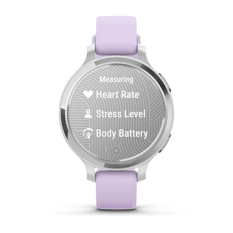 Garmin Lily 2 Active Silver with Purple Jasmine Silicone Band (010-02891-01)