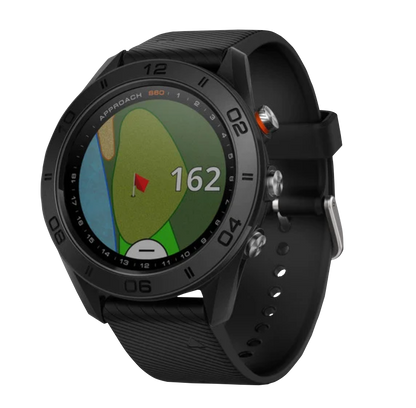 Garmin Approach S60, Noir, Montre GPS connectée de golf et télémètre (reconditionné certifié Garmin)