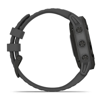 Garmin Fēnix 6, Pro Solar Edition Noir avec bracelet gris ardoise (reconditionné certifié Garmin) 