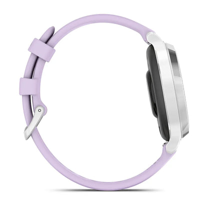 Garmin Lily 2 Active Silver with Purple Jasmine Silicone Band (010-02891-01)