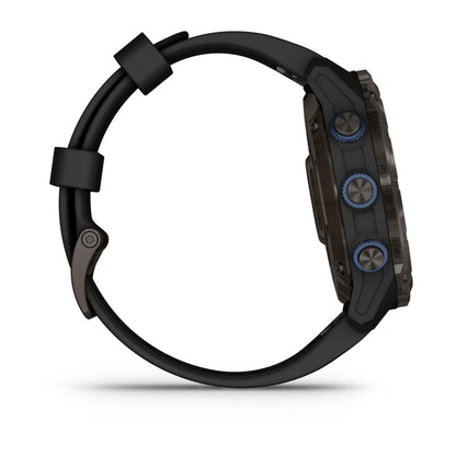 Garmin Descent Mk3i, 51 mm Carbon Gray DLC Titanium with Black Silicone Band and Descent T2 Transceiver