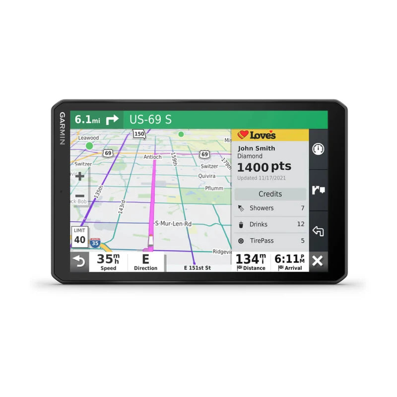 Navigateur GPS pour camion Garmin Dezl OTR810 8" (remis à neuf certifié Garmin)