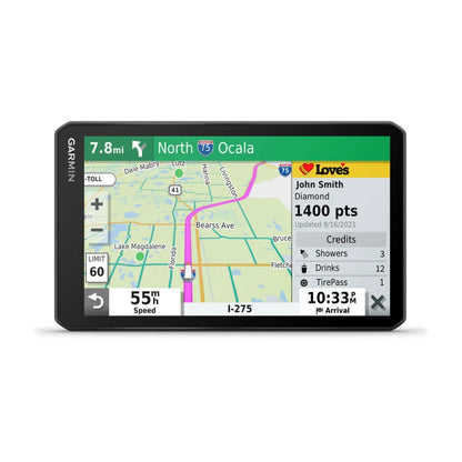 Navigateur GPS pour camion Garmin DezlCam OTR710 7" avec caméra de tableau de bord intégrée (remis à neuf certifié Garmin) 