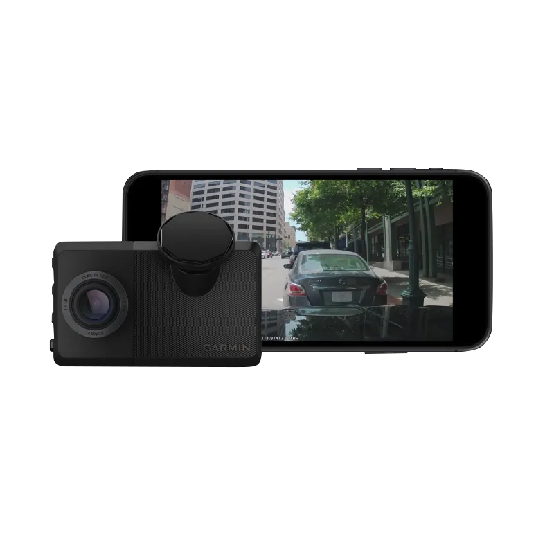 Garmin Dash Cam Live 1440p Caméra de tableau de bord LTE toujours connectée avec champ de vision de 140 degrés (010-02619-00)