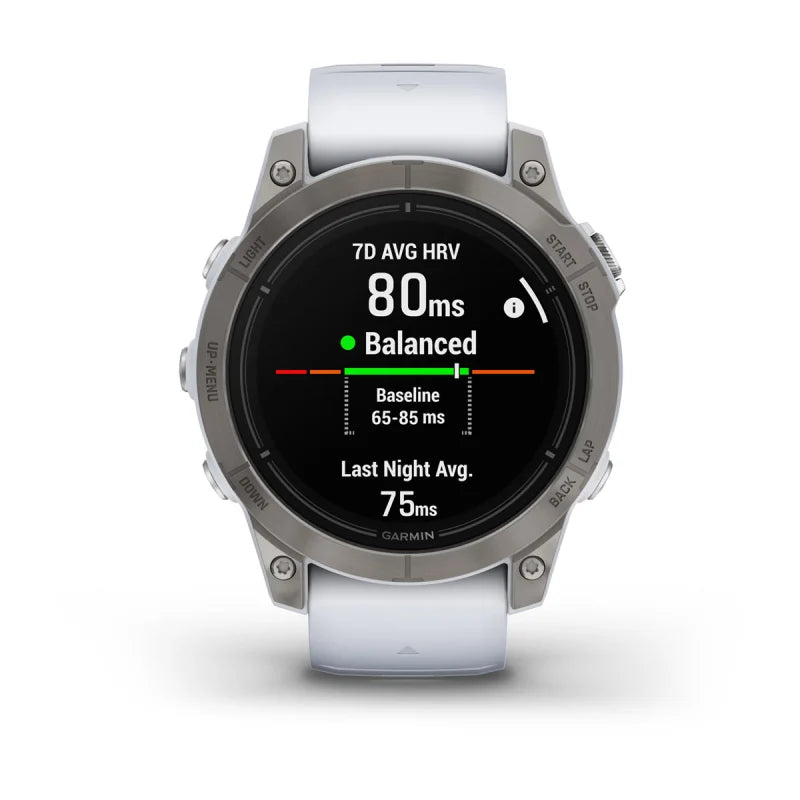 Garmin Epix Pro (Gen 2), 47 mm Sapphire Edition Titanium with Whitestone Band (010-02803-20)