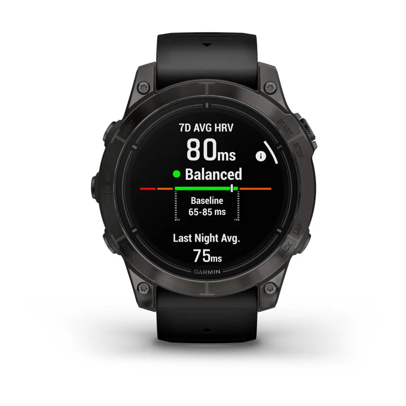 Garmin Epix Pro (Gen 2), 47 mm Sapphire Edition Carbon Gray DLC Titanium with Black Band (010-02803-10)