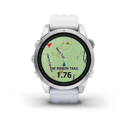 Garmin Epix Pro (Gen 2), 42 mm Standard Edition Silver with Whitestone Band (010-02802-00)