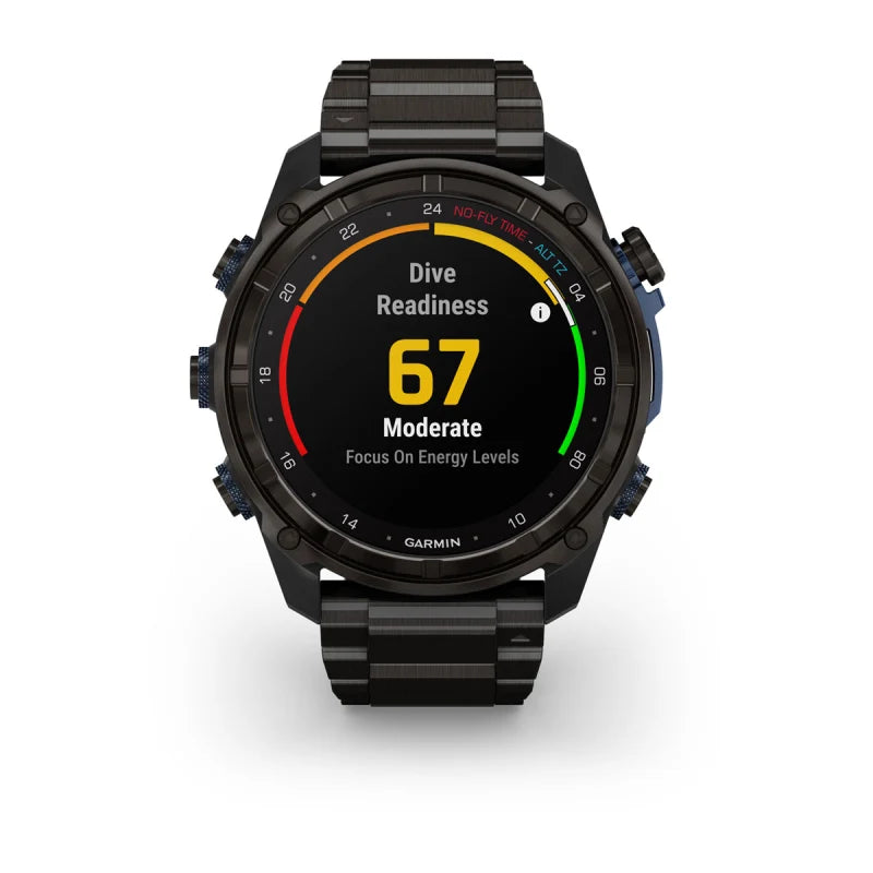 Garmin Descent Mk3i, 51 mm Carbon Gray DLC Titanium with DLC Titanium Band (010-02752-13)