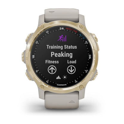 Garmin Descent Mk2S Light Gold avec bracelet en silicone Light Sand (reconditionné certifié Garmin)