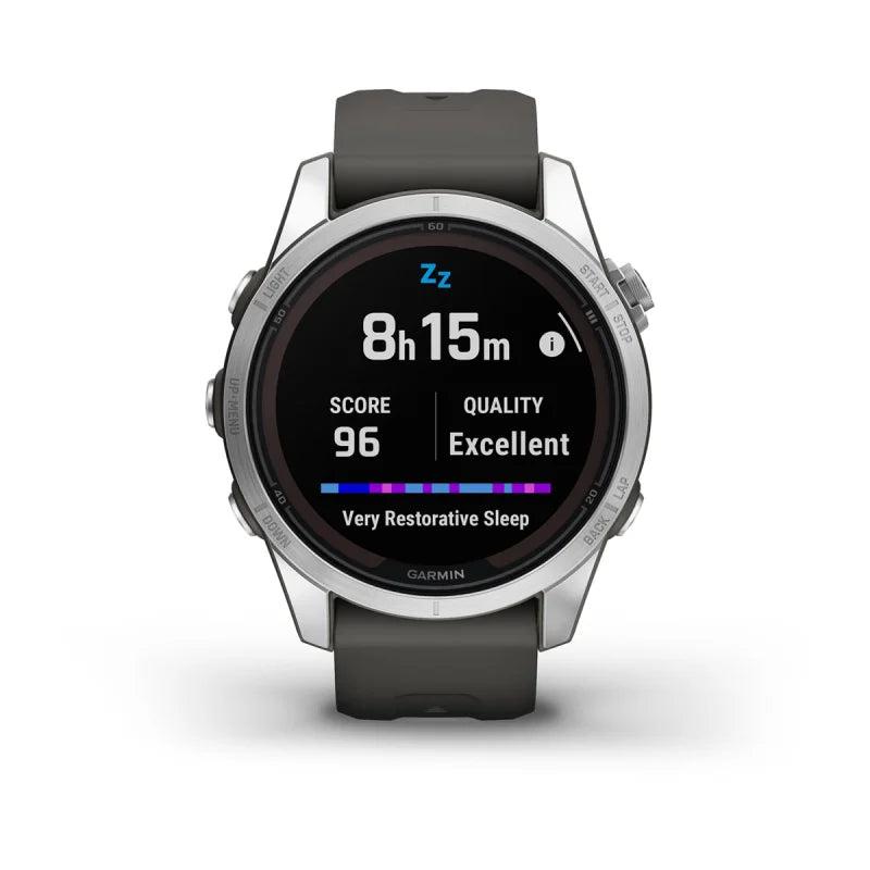 Garmin Fenix 7S Pro Solar Edition Silver with Graphite Band (010-02776-00)