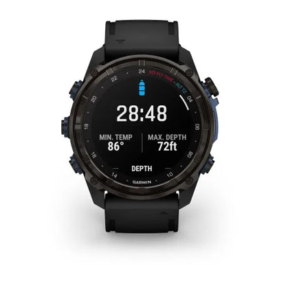 Garmin Descent Mk3i, 51 mm Carbon Gray DLC Titanium with Black Silicone Band (010-02752-10)