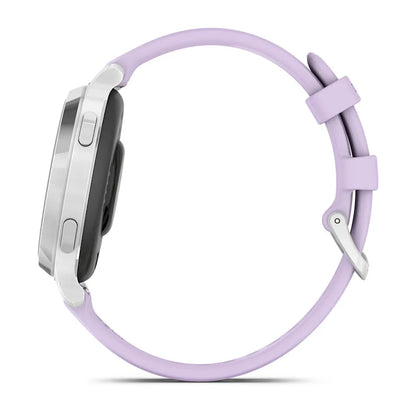 Garmin Lily 2 Active Silver with Purple Jasmine Silicone Band (010-02891-01)