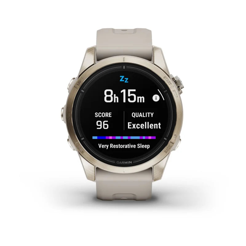 Garmin Epix Pro (Gen 2), 42 mm Sapphire Edition Soft Gold with Light Sand Band (010-02802-10)