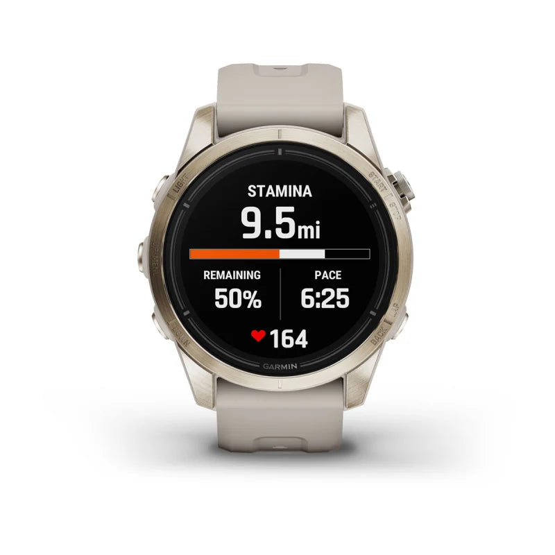 Garmin Epix Pro (Gen 2), 42 mm Sapphire Edition Soft Gold with Light Sand Band (010-02802-10)