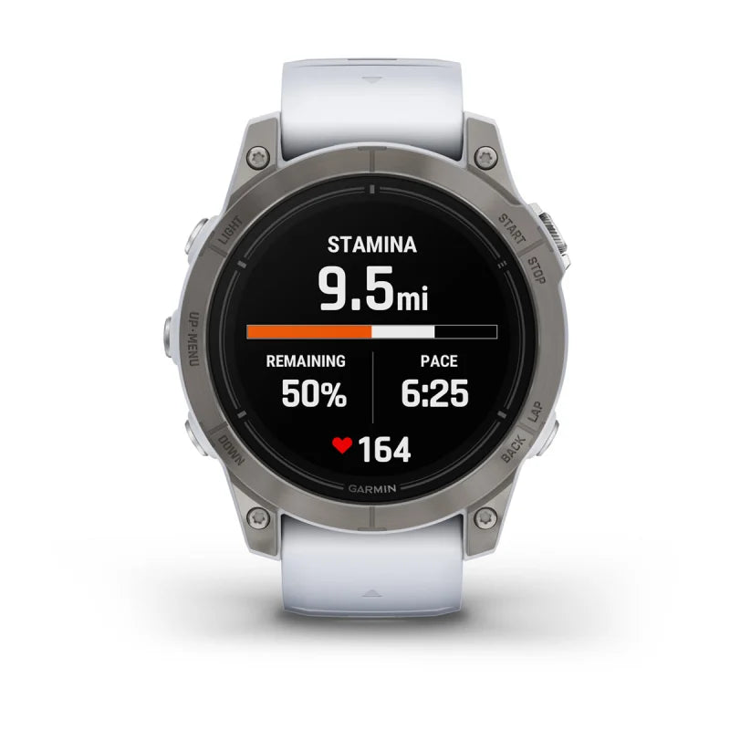 Garmin Epix Pro (Gen 2), 47 mm Sapphire Edition Titanium with Whitestone Band (010-02803-20)