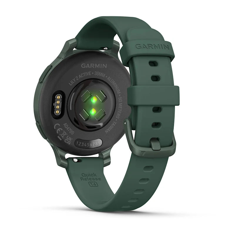 Garmin Lily 2 Active Jasper Green with Jasper Green Silicone Band (010-02891-02)