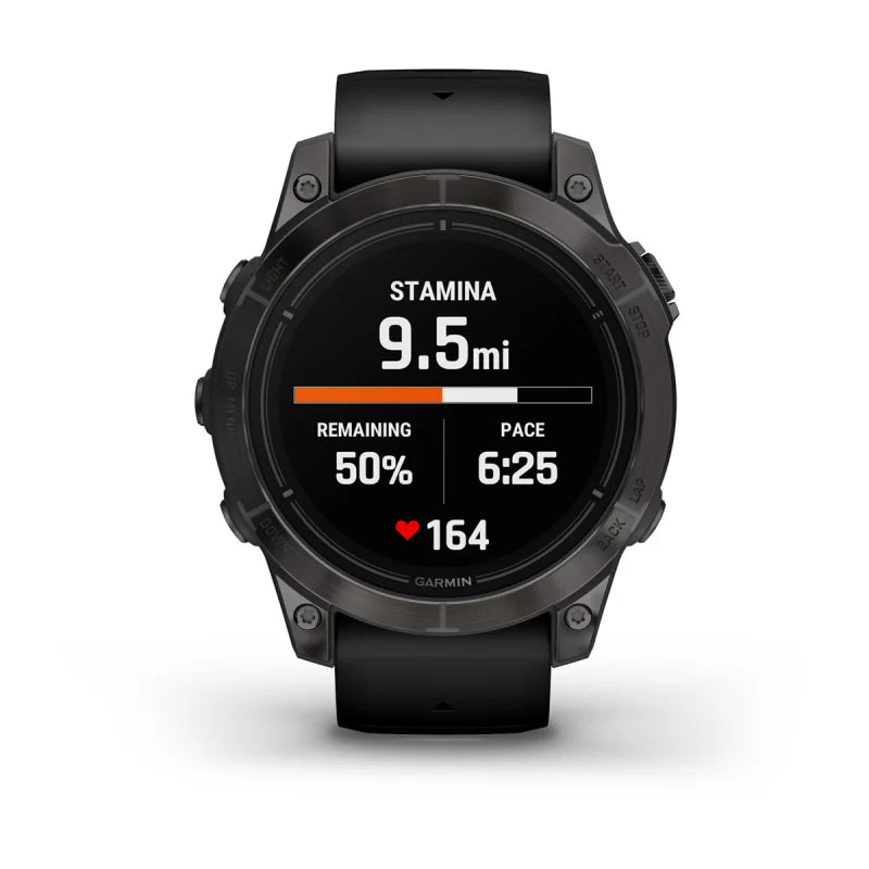 Garmin Epix Pro (Gen 2), 47 mm Sapphire Edition Carbon Gray DLC Titanium with Black Band (010-02803-10)