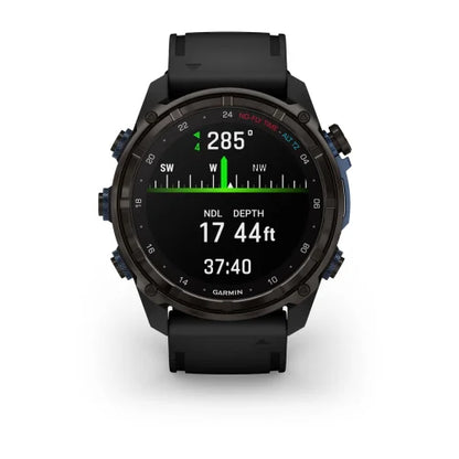 Garmin Descent Mk3i, 51 mm Carbon Gray DLC Titanium with Black Silicone Band (010-02752-10)