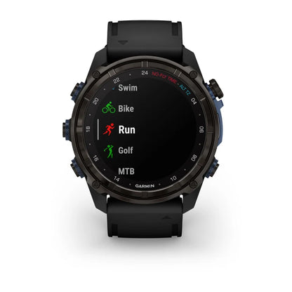 Garmin Descent Mk3i, 51 mm Carbon Gray DLC Titanium with Black Silicone Band and Descent T2 Transceiver