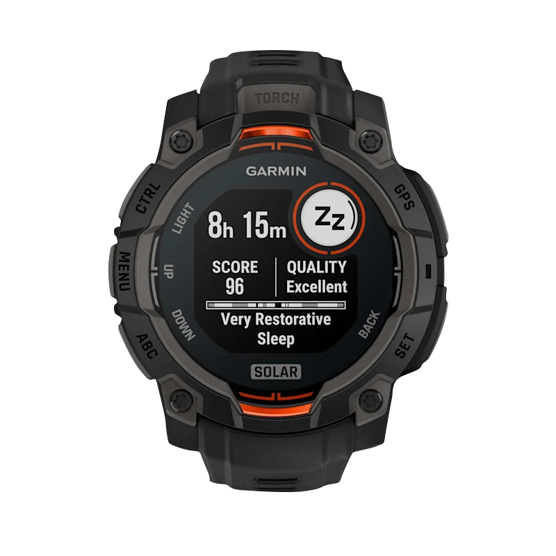 Garmin Instinct 3 Solar, (45mm) Black with Black Band (010-02934-00)