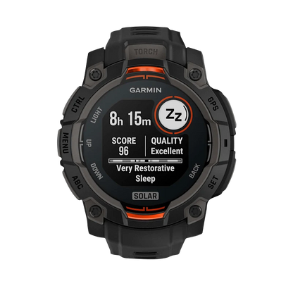 Garmin Instinct 3 Solar, (45mm) Black with Black Band (010-02934-00)