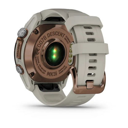 Garmin Descent Mk3i, 43 mm Bronze PVD Titanium with French Gray Silicone Band and Descent T2 Transceiver