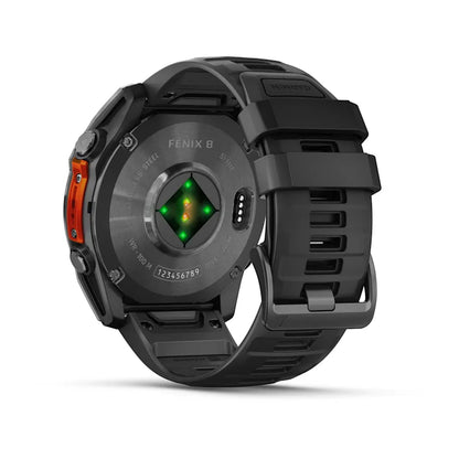 Garmin Fenix 8, 51 mm AMOLED, Slate Gray with Black Silicone Band (010-02905-00)