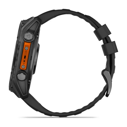 Garmin Fenix 8, 51 mm AMOLED, Slate Gray with Black Silicone Band (010-02905-00)