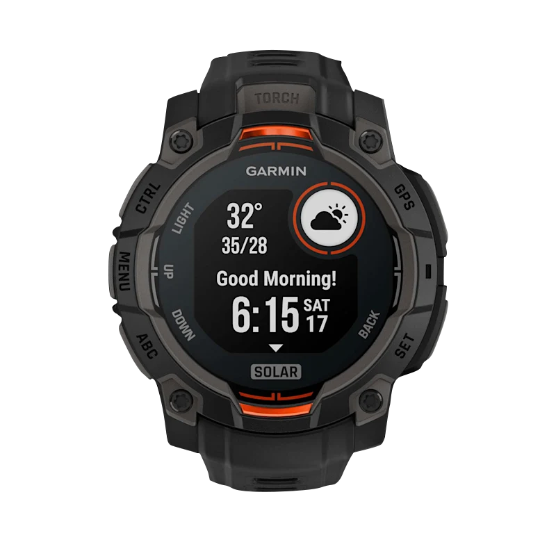 Garmin Instinct 3 Solar, (45mm) Black with Black Band (010-02934-00)