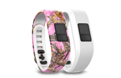 Bracelets Garmin rose camouflage et blanc (010-12452-32)