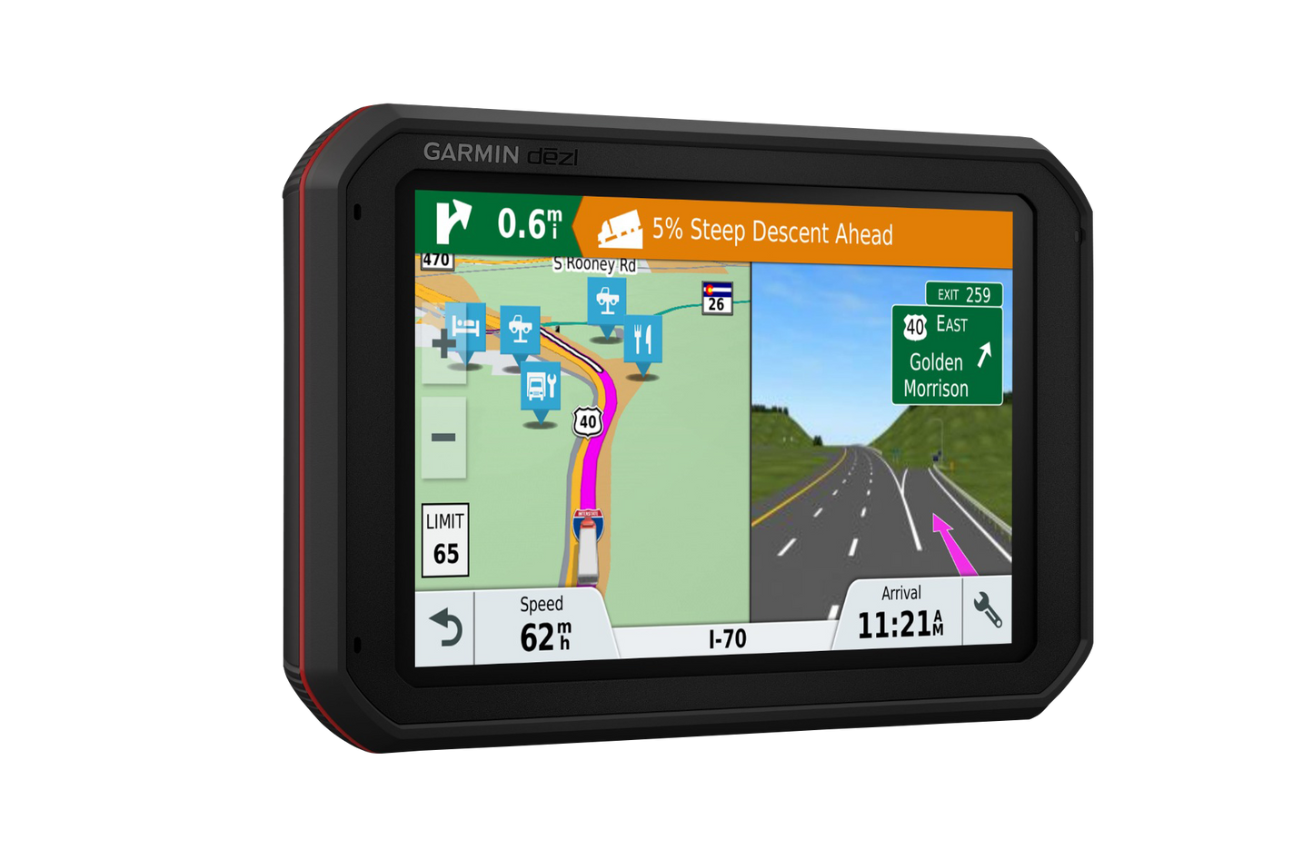 Garmin dezlCam 785LMT-S, navigateur GPS pour camion avec écran de 7 pouces (010-01856-00)