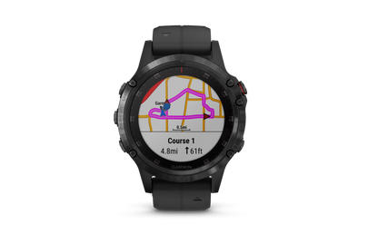 Garmin Fenix ​​5 Plus Sapphire Black avec bracelet noir (010-01988-00)