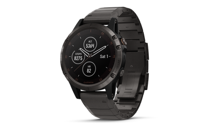 Garmin Fenix ​​5 Plus Sapphire Black avec bracelet noir (010-01988-00)