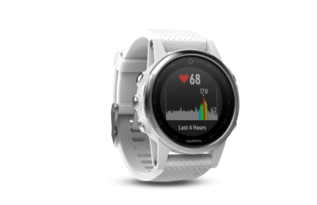 Garmin Fenix 5S White w/ Carrara White Band (010-01685-00)