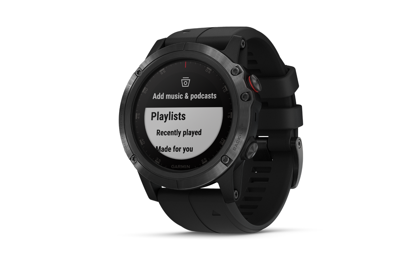 Garmin Fenix ​​5X Plus Sapphire Black avec bracelet noir (010-01989-00)