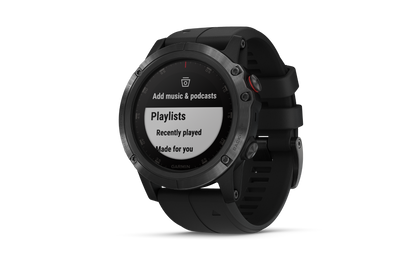 Garmin Fenix ​​5X Plus Sapphire Black avec bracelet noir (010-01989-00)