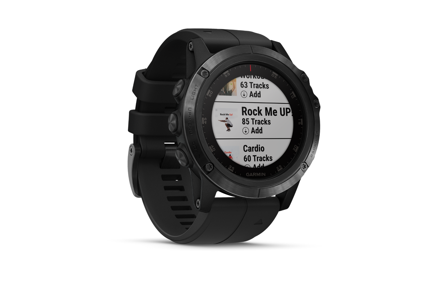 Garmin Fenix ​​5X Plus Sapphire Black avec bracelet noir (010-01989-00)