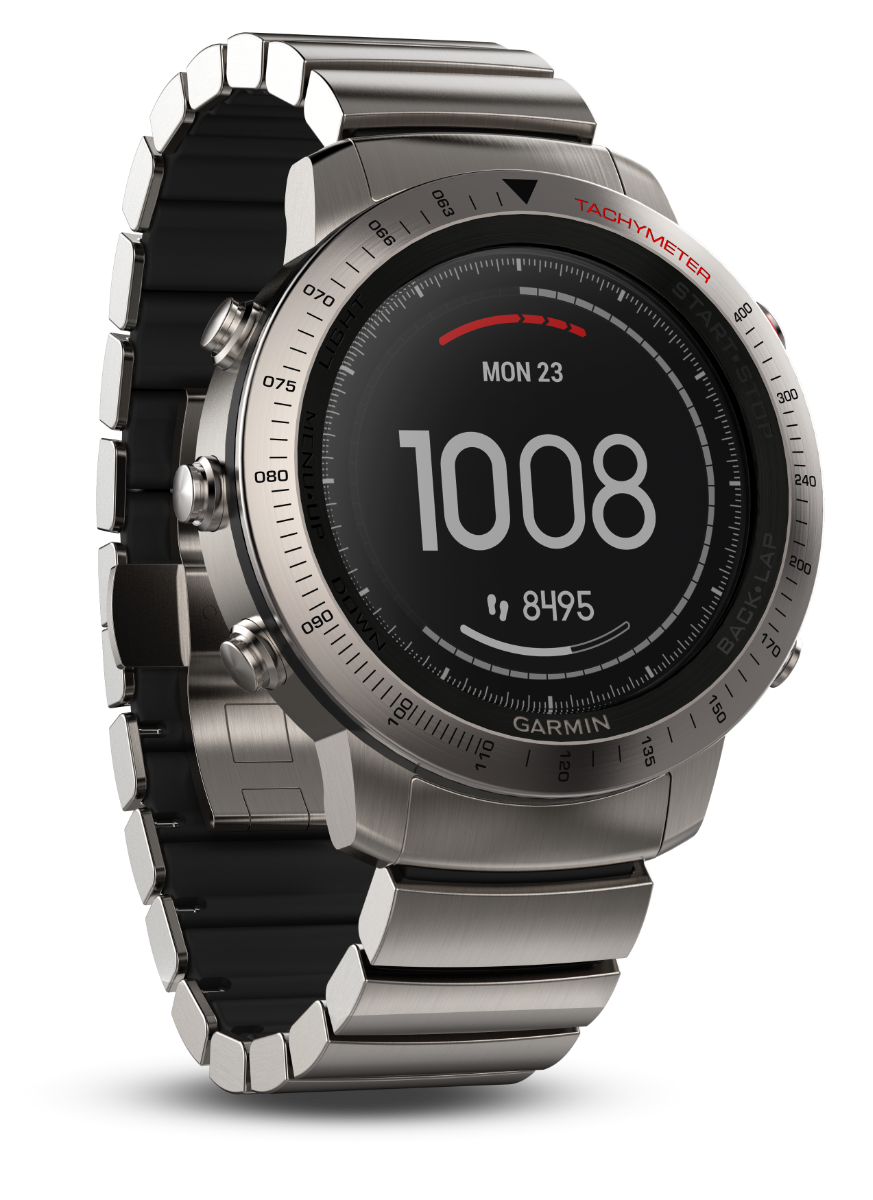 Garmin Fenix ​​Chronos avec bracelet hybride en titane (010-01957-01)