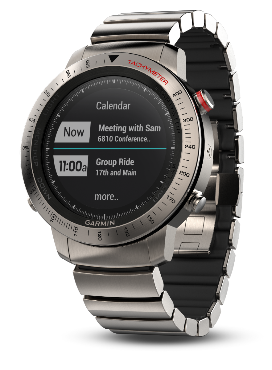 Garmin Fenix ​​Chronos avec bracelet hybride en titane (010-01957-01)