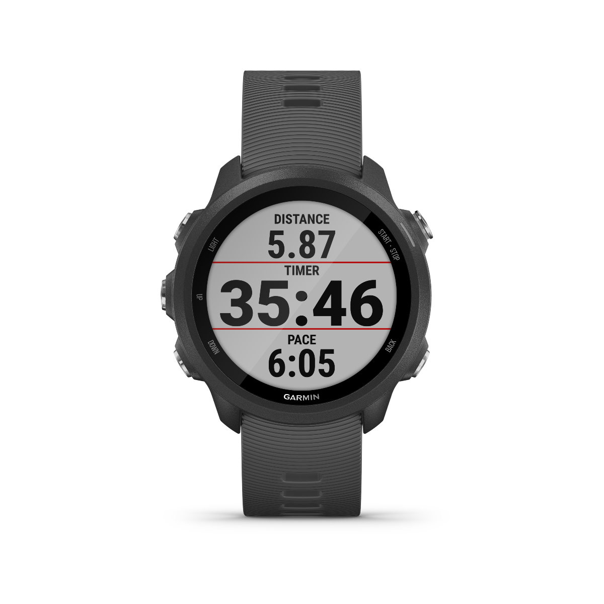 Garmin Forerunner 245, Slate, montre connectée GPS de fitness haut de gamme pour coureurs (010-02120-00)