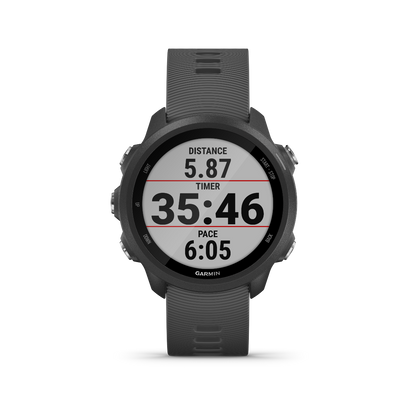 Garmin Forerunner 245, Slate, montre connectée GPS de fitness haut de gamme pour coureurs (010-02120-00)