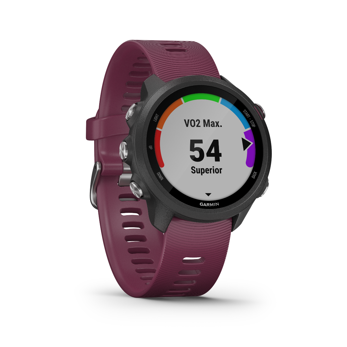 Garmin Forerunner 245, Berry, montre connectée GPS de fitness haut de gamme pour coureurs (010-02120-01)