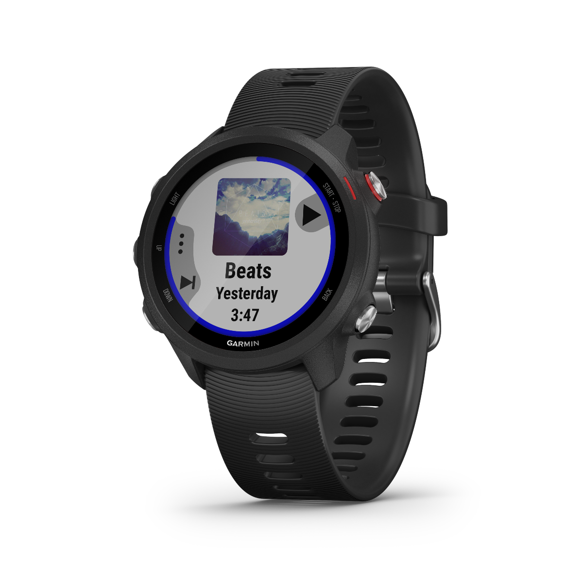 Garmin Forerunner 245 Music, Noir, Montre connectée GPS de fitness haut de gamme pour coureurs (010-02120-20)